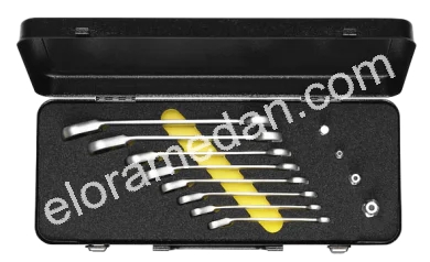 204-JS8M OMS-Set-Combination Spanner with Ring Ratchet, reversible