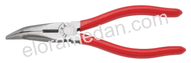 371-...-Snipe Nose Pliers with side cutter, bent