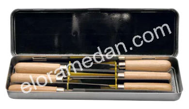 254S-HB-Key File Set with wooden handle