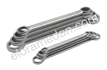 120S-...-Double-Ended Ring Spanner Sets, straight, metric
