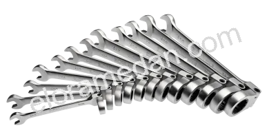204RS12M-Set Combination Spanner with Joint Ring Ratchet