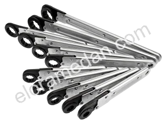 117S...-Ring Ratchet-Spanner-Sets, hinged