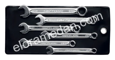 202S 4BA-Combination Spanner Set, extra short